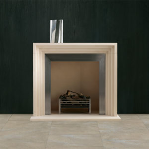 gaumont fireplace, solid fuel fireplace, woodburner fireplace, electric fireplace, gas fireplace, custom made fireplace, made to measure fireplace, clean architectural fireplace, limestone fireplace, marble fireplace, travertine stone fireplace, elegant fireplace, art deco fireplace