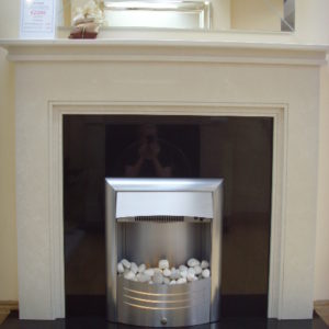 madrid marble fireplace, made to measure fireplace, marble fireplace, custom made fireplace, solid fuel fireplace, gas fireplace, electric fireplace, roma beige marble fireplace, simple lines fireplace
