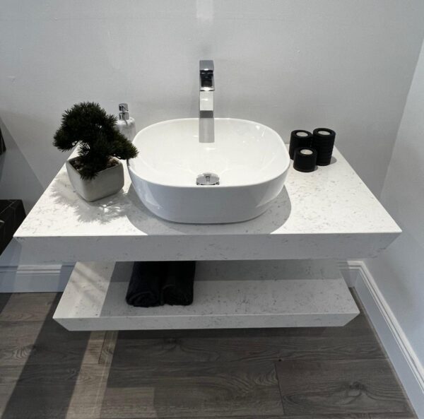 Bathroom Vanity Unit - Crema Quartz Dublin