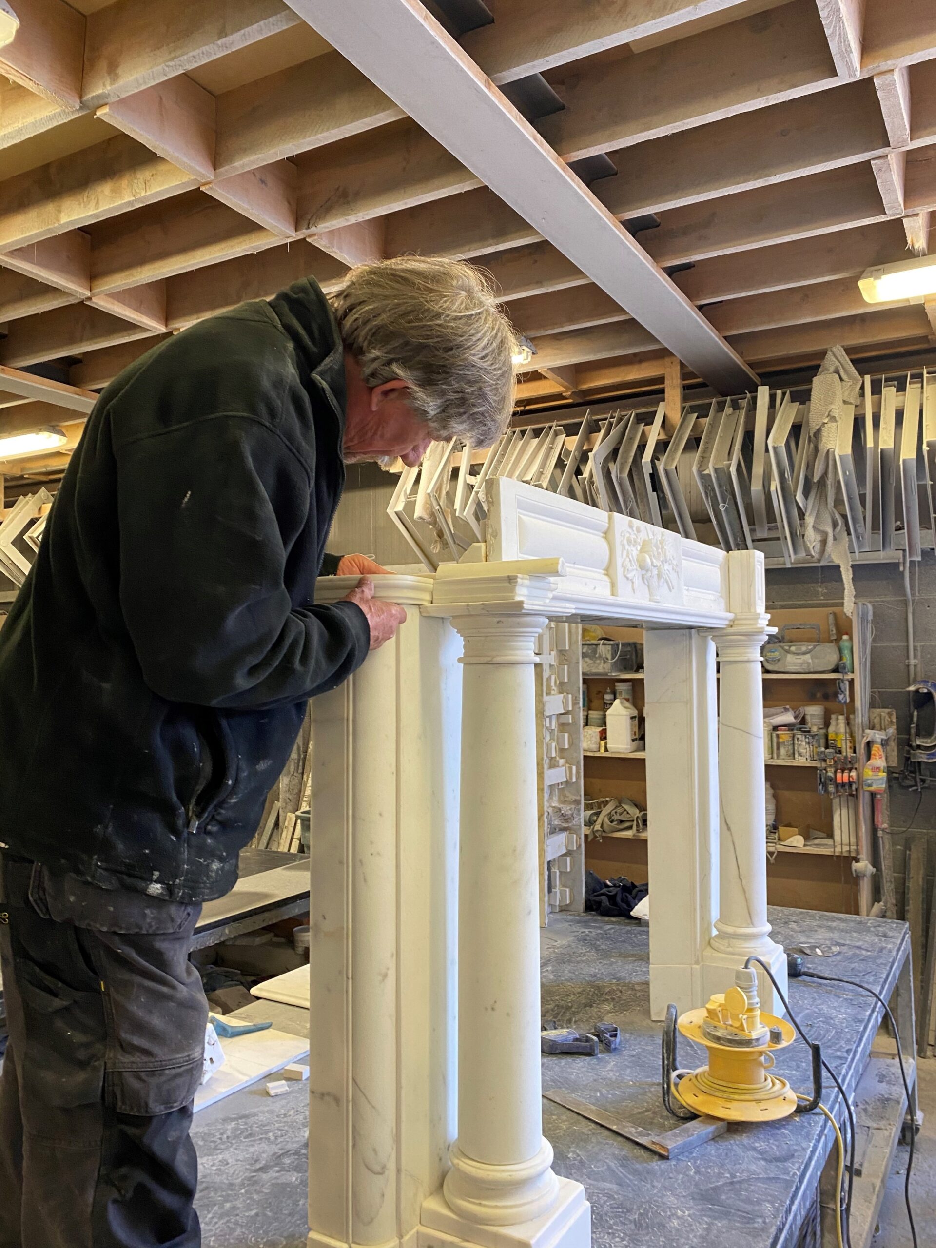 Handcrafted bespoke marble and stone fireplaces in Dublin