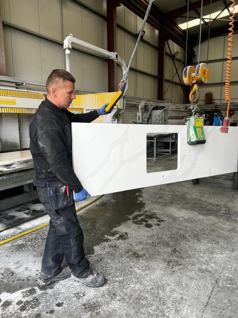Bespoke stone work in progress